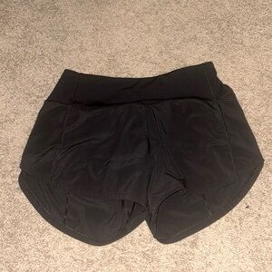 lululemon black speed up shirts size 2 tall